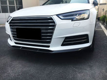 Load image into Gallery viewer, V Style Carbon Fibre Front Splitter for Audi A4 B9 Non S Line 15-19