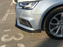 Load image into Gallery viewer, V Style Carbon Fibre Front Splitter for Audi A4 B9 S Line & S4 15-19