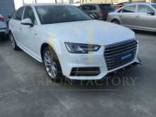 Load image into Gallery viewer, V Style Carbon Fibre Front Splitter for Audi A4 B9 S Line & S4 15-19