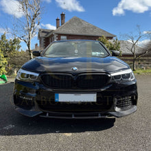 Load image into Gallery viewer, V Style Carbon Fibre Front Splitter for BMW G30 5 Series M Sport 17-20
