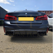 Load image into Gallery viewer, V Style Carbon Fibre Rear Diffuser for BMW G30 G31 5 Series M Sport F90 M5 17-23
