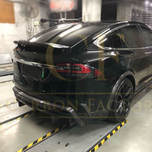 Load image into Gallery viewer, V Style Carbon Fibre Rear Diffuser for Tesla Model X 16-Present