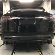 Load image into Gallery viewer, V Style Carbon Fibre Rear Diffuser for Tesla Model X 16-Present