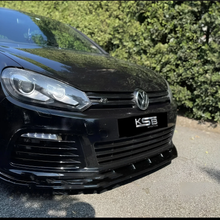 Load image into Gallery viewer, VW GOLF MK6 R SIDE SKIRTS EXTENSIONS . GLOSS BLACK ABS
