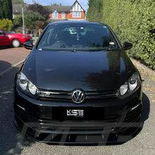 Load image into Gallery viewer, VW GOLF MK6 R SIDE SKIRTS EXTENSIONS . GLOSS BLACK ABS