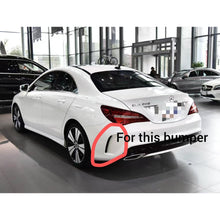 Load image into Gallery viewer, AMG Style Gloss Black Rear Diffuser & Exhaust Tips for Mercedes Benz W117 CLA 16-18