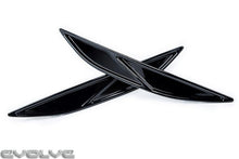 Load image into Gallery viewer, Acexxon Diagonal Slat Rear Reflector Delete Inserts for Volkswagen Golf R MK7 (MKVII) – OEM-Style Rear Bumper Trim Pair
