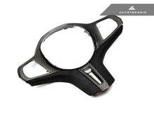 Load image into Gallery viewer, AutoTecknic Carbon Fibre Alcantara Steering Wheel Trim Insert (OEM-Fit Replacement) for BMW X5 X6 X7 G05 G06 G07 2018+ - 3K 2x2 Twill Weave