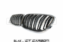 Load image into Gallery viewer, BMW 3 SERIES E92 & E93 LCI DOUBLE SLAT BLACK GRILLES - BLAK BY CT CARBON
