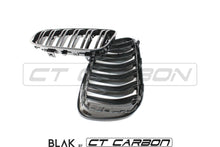 Load image into Gallery viewer, BMW 3 SERIES E92 & E93 LCI DOUBLE SLAT BLACK GRILLES - BLAK BY CT CARBON