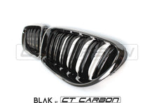 Load image into Gallery viewer, BMW 6 SERIES & F06 F12 F13 DOUBLE SLAT BLACK GRILLES - BLAK BY CT CARBON