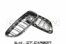 Load image into Gallery viewer, BMW 6 SERIES & F06 F12 F13 DOUBLE SLAT BLACK GRILLES - BLAK BY CT CARBON