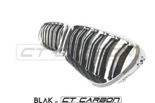 Load image into Gallery viewer, BMW F10 M5 & 5 SERIES BLACK DOUBLE SLAT GRILLES - BLAK BY CT CARBON