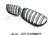 Load image into Gallery viewer, BMW F10 M5 & 5 SERIES BLACK DOUBLE SLAT GRILLES - BLAK BY CT CARBON