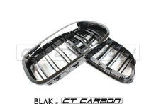 Load image into Gallery viewer, BMW F10 M5 & 5 SERIES BLACK DOUBLE SLAT GRILLES - BLAK BY CT CARBON