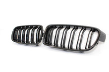 Load image into Gallery viewer, BMW F30/F31 3 SERIES BLACK DOUBLE SLAT GRILLES - BLAK BY CT CARBON