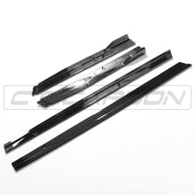 Load image into Gallery viewer, VOLKSWAGEN GOLF R/GTD/GTI MK7/7.5 2014-2020 GLOSS BLACK SIDE SKIRTS