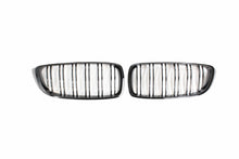 Load image into Gallery viewer, BMW M4 F82 / F83 & F32/F33/F36 4 SERIES DOUBLE SLAT BLACK GRILLES - BLAK BY CT CARBON