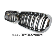 Load image into Gallery viewer, BMW X5M/X6M F16 & F15 DOUBLE SLAT GRILLES - BLAK BY CT CARBON