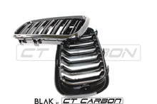 Load image into Gallery viewer, BMW X5M/X6M F16 & F15 DOUBLE SLAT GRILLES - BLAK BY CT CARBON