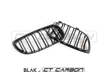 Load image into Gallery viewer, BMW M3 / 3 SERIES E92/E93 DOUBLE SLAT BLACK GRILLES - BLAK BY CT CARBON