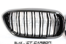Load image into Gallery viewer, BMW M5 F90 / 5 SERIES G30/G31 DOUBLE SLAT BLACK GRILLES - BLAK BY CT CARBON