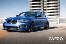 Load image into Gallery viewer, BMW 1 Series F20 F21 LCI M Sport Front Splitter / Front Bumper Lip Spoiler - Gloss Black - ZAERO Design EVO-1 - Fits M135i M140i (2015-2019)