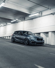 Load image into Gallery viewer, BMW 1 Series F20 F21 LCI M Sport Front Splitter / Front Bumper Lip Spoiler - Gloss Black - ZAERO Design EVO-1 - Fits M135i M140i (2015-2019)