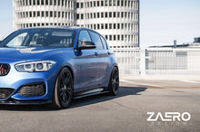 Load image into Gallery viewer, BMW 1 Series F20 F21 LCI M Sport Front Splitter / Front Bumper Lip Spoiler - Gloss Black - ZAERO Design EVO-1 - Fits M135i M140i (2015-2019)