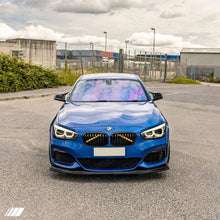 Load image into Gallery viewer, BMW 1 Series F20 F21 LCI M Sport Front Splitter / Front Bumper Lip Spoiler - Gloss Black - ZAERO Design EVO-1 - Fits M135i M140i (2015-2019)