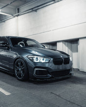 Load image into Gallery viewer, BMW 1 Series F20 F21 LCI M Sport Front Splitter / Front Bumper Lip Spoiler - Gloss Black - ZAERO Design EVO-1 - Fits M135i M140i (2015-2019)
