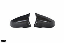 Load image into Gallery viewer, TRE Pre-Preg Carbon Fibre M Style Mirror Covers for BMW 1 Series F40, 2 Series Gran Coupe F44, 2 Series F45/F46, X1 F48, Z4 G29 & Toyota Supra J29 (2019+) - 2x2 Twill Carbon Mirror Caps Pair