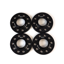 Load image into Gallery viewer, BMW 1 Series F70 & M135i F70 Hubcentric Wheel Spacers Kit 5x112 66.6 CB by Bimecc (2024+) - Set of 4 with Extended Black Bolts - 10mm 12mm 12.5mm 15mm 20mm - TUV Approved