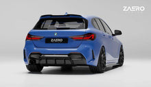 Load image into Gallery viewer, BMW 1 Series F40 M Sport Rear Diffuser Single Exit - EVO-1 Gloss Black by ZAERO Design (2019-2024) Fits 116i 116d 118i 118d | Rear Valance ABS OEM-Style Fit