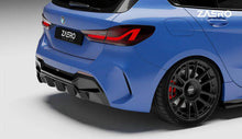 Load image into Gallery viewer, BMW 1 Series F40 M Sport Rear Diffuser Single Exit - EVO-1 Gloss Black by ZAERO Design (2019-2024) Fits 116i 116d 118i 118d | Rear Valance ABS OEM-Style Fit