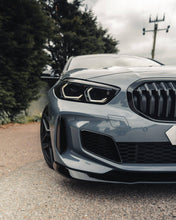 Load image into Gallery viewer, BMW 1 Series F40 M Sport & M135i Front Splitter / Front Lip Spoiler - Gloss Black - ZAERO Design EVO-1 (2019-2024)