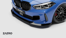 Load image into Gallery viewer, BMW 1 Series F40 M Sport & M135i Front Splitter / Front Lip Spoiler - Gloss Black - ZAERO Design EVO-1 (2019-2024)