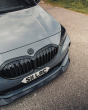 Load image into Gallery viewer, BMW 1 Series F40 M Sport & M135i Front Splitter / Front Lip Spoiler - Gloss Black - ZAERO Design EVO-1 (2019-2024)