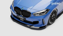 Load image into Gallery viewer, BMW 1 Series F40 M Sport & M135i Front Splitter / Front Lip Spoiler - Gloss Black - ZAERO Design EVO-1 (2019-2024)