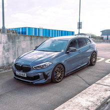 Load image into Gallery viewer, BMW 1 Series F40 & M135i Pre-Preg Carbon Fibre (Carbon Fiber) Side Skirts (Side Skirt Extensions), 2x2 Twill Weave, Full-Length with Rear Winglet, 2019-2024 - UK Designed