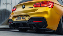 Load image into Gallery viewer, BMW 1 Series F20 F21 LCI M135i M140i 2015-2019 Rear Diffuser Side Spat Flap Extensions Gloss Black - ZAERO Design EVO-1 Direct Fit Bolt-On