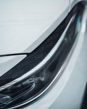 Load image into Gallery viewer, BMW 2 Series F22, M2 F87 & M2 Competition F87 Carbon Fibre Headlight Eyebrow Trims by AUTOID (2014-2021) - 2x2 Twill, OEM Fit