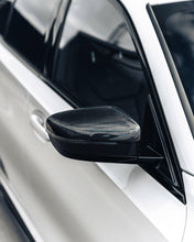 Load image into Gallery viewer, BMW 2 Series G42, 3 Series G20/G21, 4 Series G22/G23/G26 Pre-Preg Dry Carbon Fibre Replacement Mirror Covers/Caps (2x2 Twill) by TRE