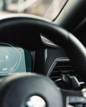 Load image into Gallery viewer, TRE Pre-Preg Carbon Fibre Interior Air Vent Trim for BMW G42 2 Series, G80 G81 M3, G82 G83 M4 (G42 2022+, G80/G81/G82/G83 2020-2022, iDrive 7 Pre-Facelift) - High Gloss 2x2 Twill, Stick-On 3M, LHD/RHD