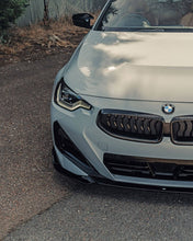Load image into Gallery viewer, BMW 2 Series G42 & M240i Front Splitter - Gloss Black Front Lip Spoiler for M Sport Bumper (2021+) ABS 3-Piece OEM+