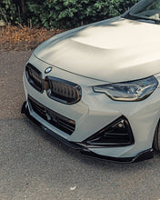 Load image into Gallery viewer, BMW 2 Series G42 & M240i Front Splitter - Gloss Black Front Lip Spoiler for M Sport Bumper (2021+) ABS 3-Piece OEM+
