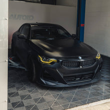 Load image into Gallery viewer, BMW 2 Series G42 M240i & M2 G87 CSL-Style Yellow DRL LED Module Set – Plug & Play OEM Replacement for Adaptive Headlights (2021+)