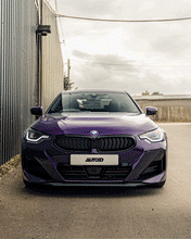 Load image into Gallery viewer, BMW 2 Series G42 & M240i Pre-Preg Carbon Fibre Front Splitter / Front Lip Spoiler by TRE - Performance Style 2x2 Twill (2021+)