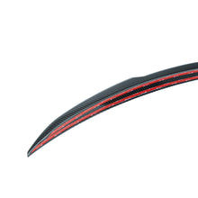 Load image into Gallery viewer, BMW 4 Series Gran Coupe & i4 Gran Coupe G26 Pre-Preg Dry Carbon Fibre Rear Boot Lip Spoiler by TRE (2021+) - 2x2 Twill Weave, OEM Fit