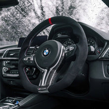 Load image into Gallery viewer, OHC Full Alcantara Steering Wheel for BMW F Series (2011-2021) - OEM Fit, Custom Stitching - Fits M2/M3/M4 F87 F80 F82, 1/2/3/4 Series F20 F21 F22 F23 F30 F31 F32 F33, X5 F85, X6 F86 - Nforcd UK